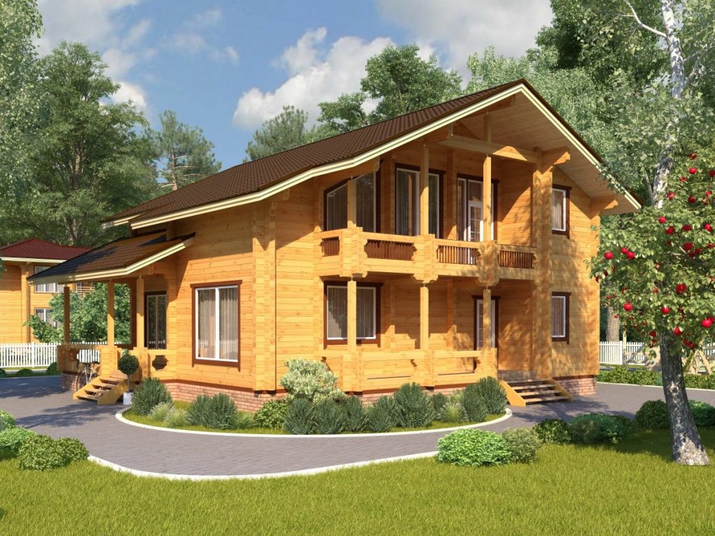 Проект деревянного дома Д-8